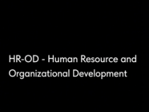HR-OD Human Resource and Organizational Development