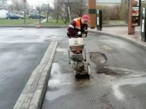 Проливка швов в асфальтобетоне
